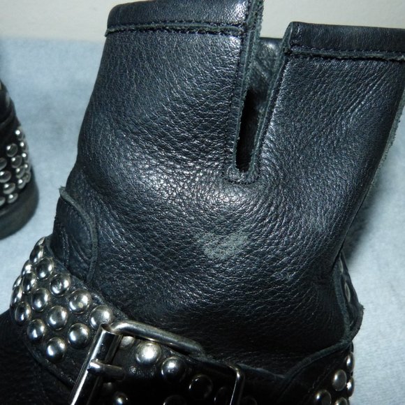 STEVE MADDEN FRAANKIE STUDDED ANKLE BOOTS SZ 6M. $$$ 32.00 SALE - Picture 5 of 9